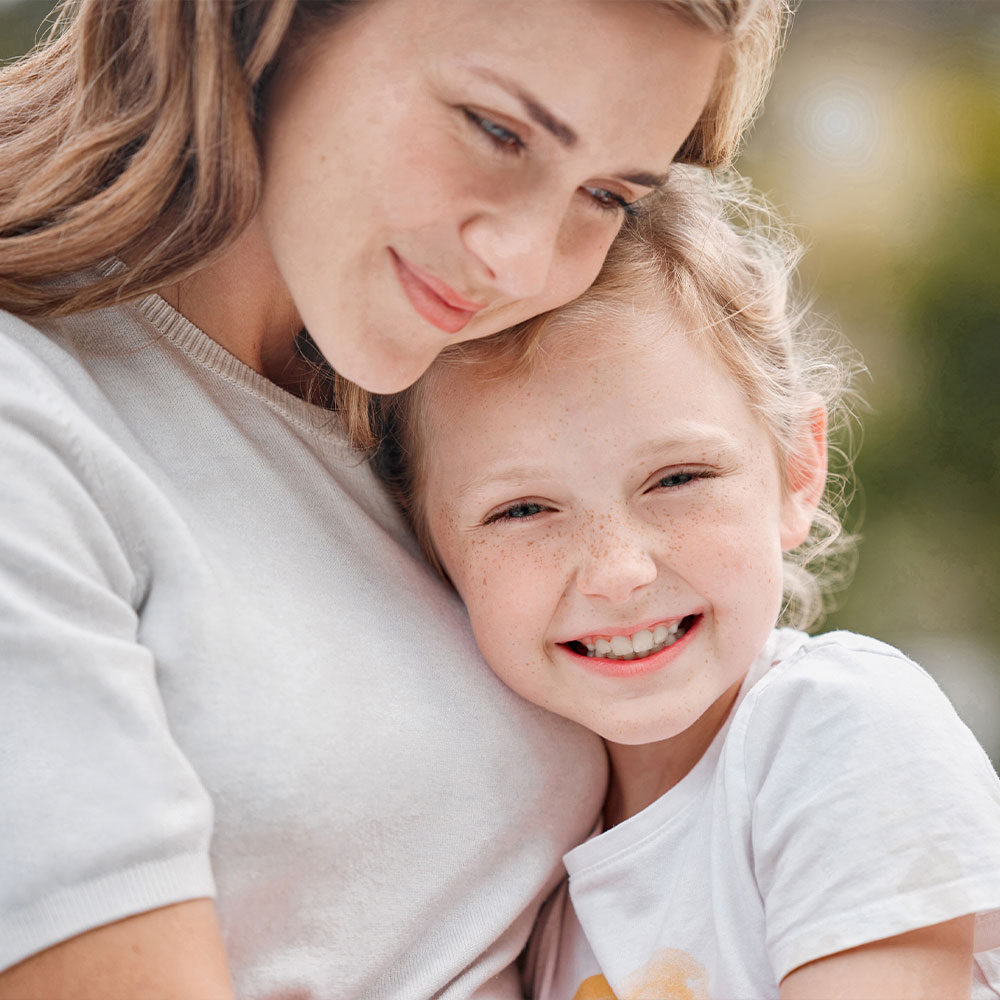 Édesanya gyerekével 